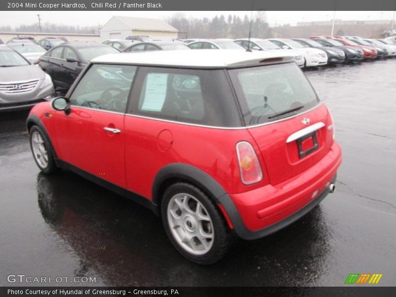 Chili Red / Panther Black 2004 Mini Cooper Hardtop