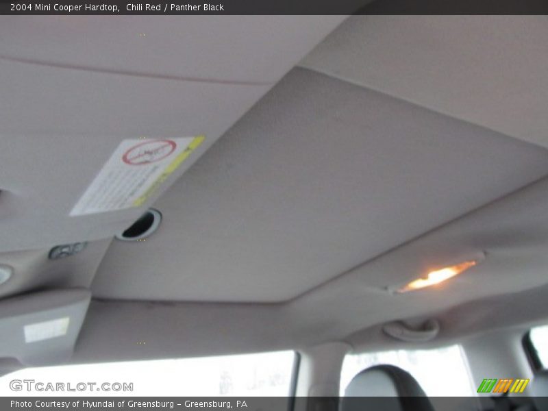 Chili Red / Panther Black 2004 Mini Cooper Hardtop