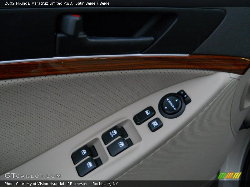 Satin Beige / Beige 2009 Hyundai Veracruz Limited AWD