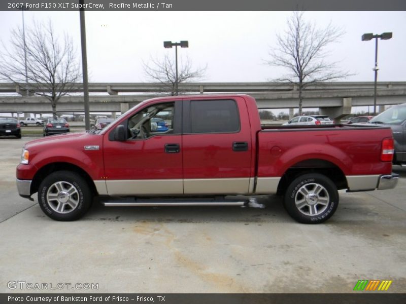 Redfire Metallic / Tan 2007 Ford F150 XLT SuperCrew