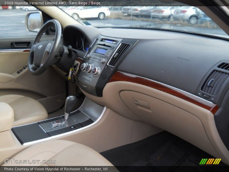 Satin Beige / Beige 2009 Hyundai Veracruz Limited AWD