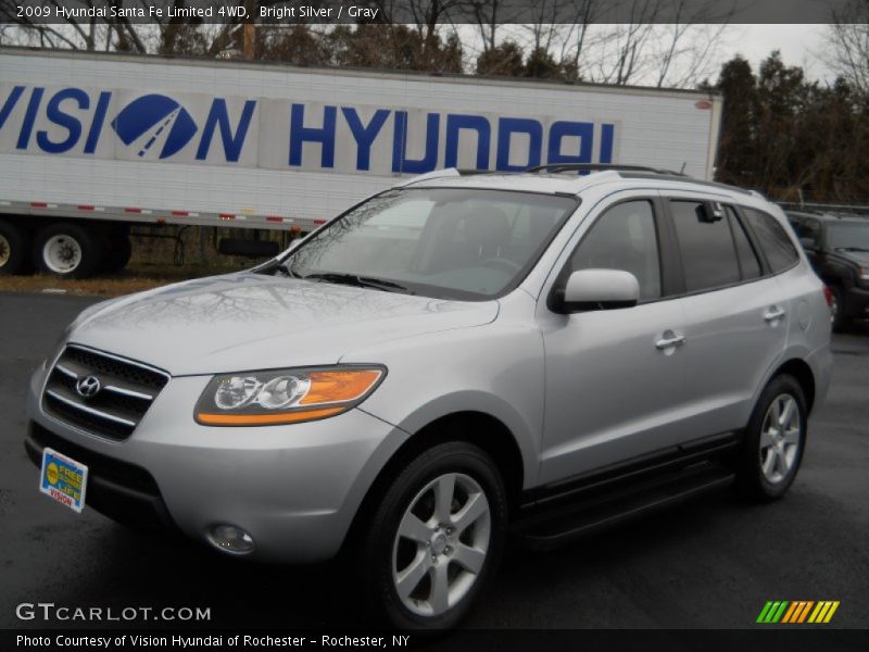 Bright Silver / Gray 2009 Hyundai Santa Fe Limited 4WD