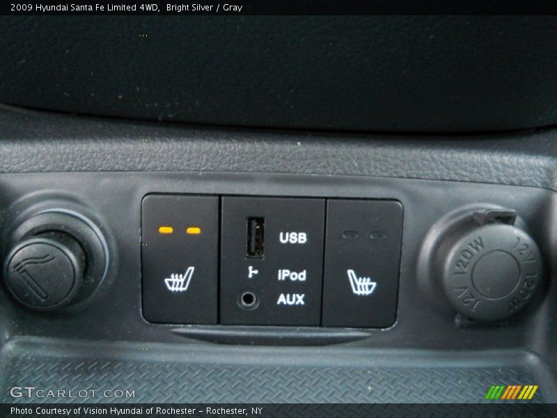 Bright Silver / Gray 2009 Hyundai Santa Fe Limited 4WD