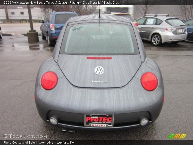 Platinum Grey Metallic / Black/Grey 2003 Volkswagen New Beetle Turbo S Coupe