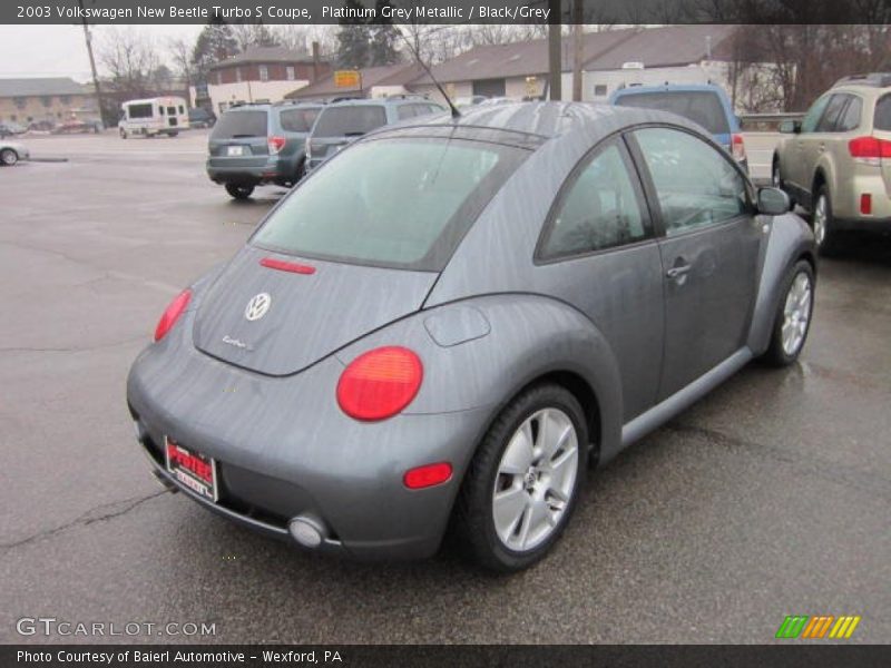 Platinum Grey Metallic / Black/Grey 2003 Volkswagen New Beetle Turbo S Coupe