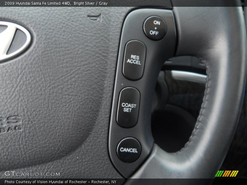 Bright Silver / Gray 2009 Hyundai Santa Fe Limited 4WD