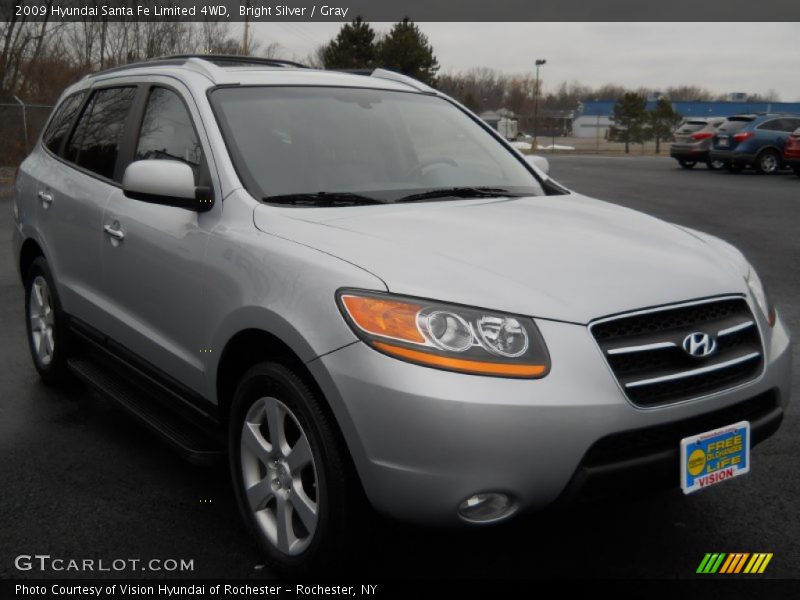 Bright Silver / Gray 2009 Hyundai Santa Fe Limited 4WD