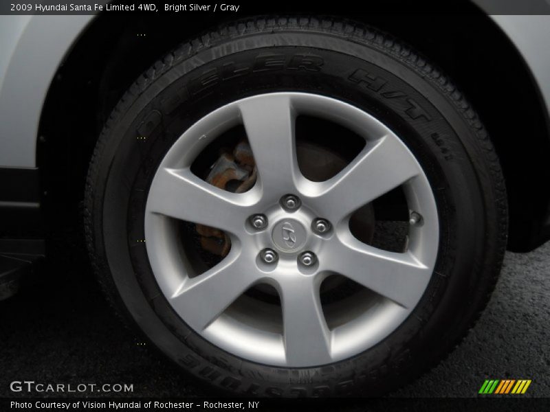Bright Silver / Gray 2009 Hyundai Santa Fe Limited 4WD