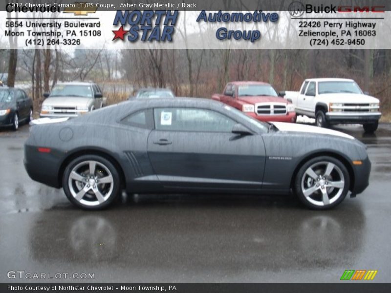 Ashen Gray Metallic / Black 2012 Chevrolet Camaro LT/RS Coupe