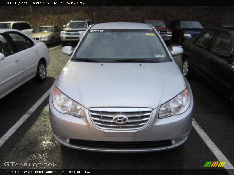 Liquid Silver / Gray 2010 Hyundai Elantra GLS