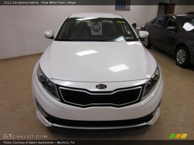 Snow White Pearl / Beige 2011 Kia Optima Hybrid