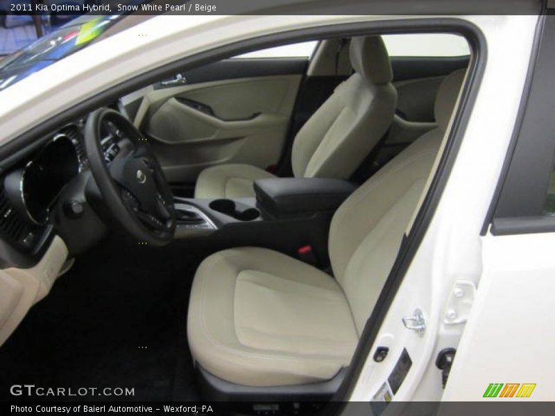  2011 Optima Hybrid Beige Interior