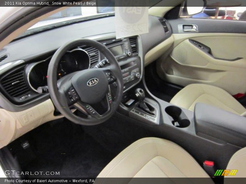  2011 Optima Hybrid Beige Interior