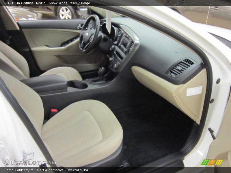  2011 Optima Hybrid Beige Interior