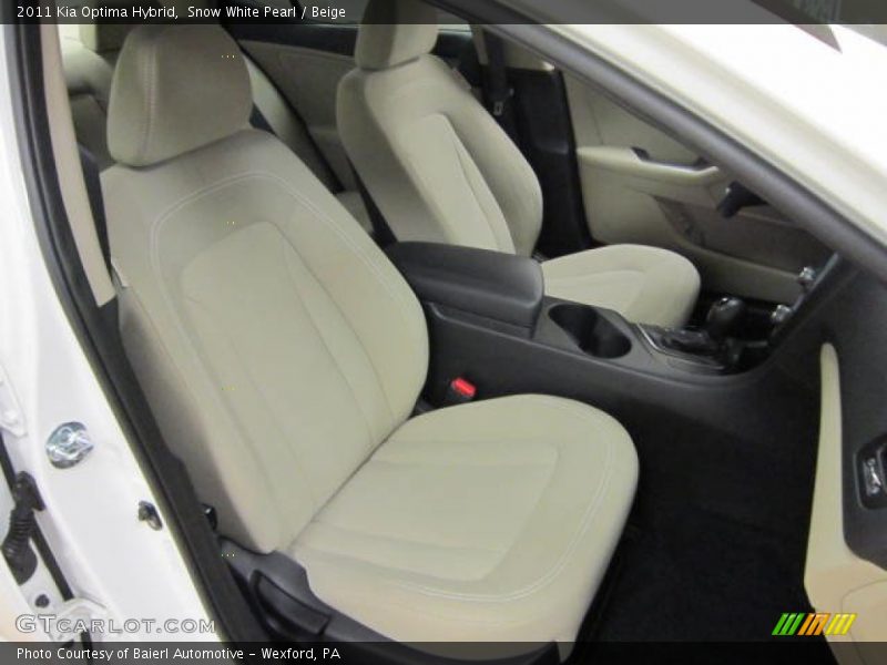 Front Seat of 2011 Optima Hybrid