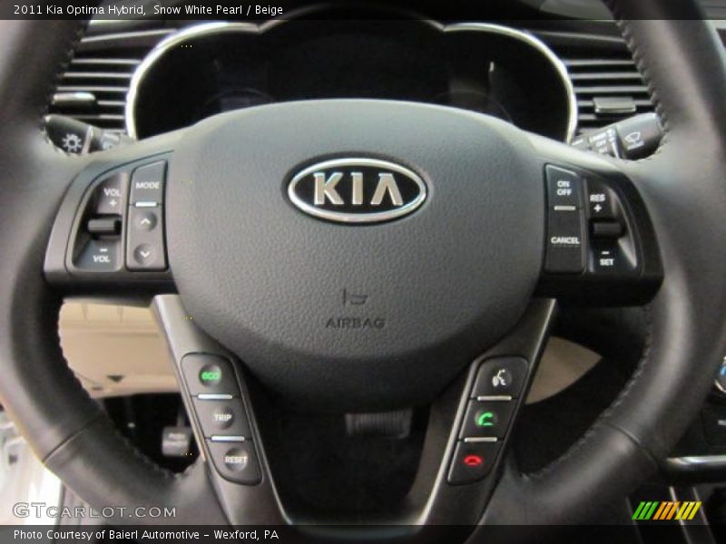  2011 Optima Hybrid Steering Wheel