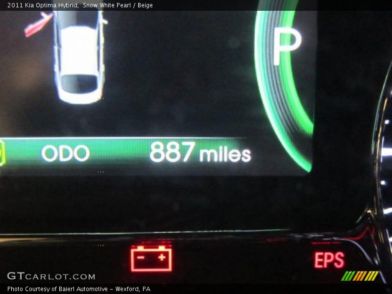 Snow White Pearl / Beige 2011 Kia Optima Hybrid