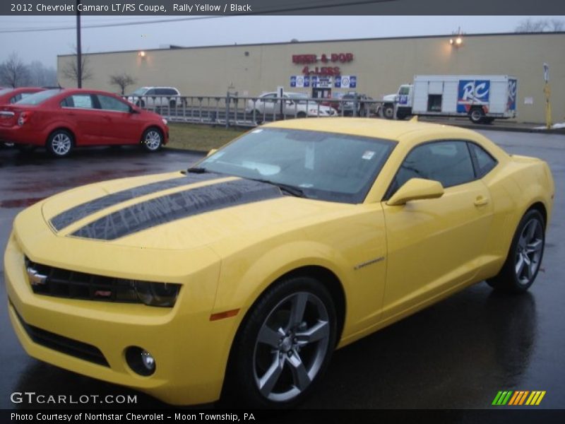 Rally Yellow / Black 2012 Chevrolet Camaro LT/RS Coupe