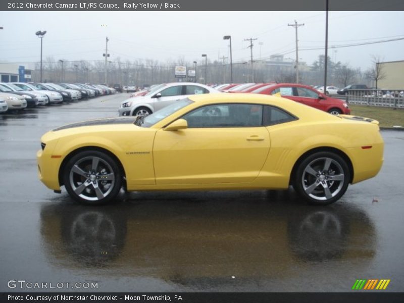 Rally Yellow / Black 2012 Chevrolet Camaro LT/RS Coupe