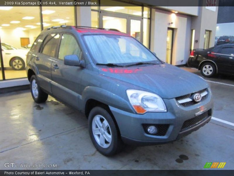 Verdant Green / Black 2009 Kia Sportage EX V6 4x4