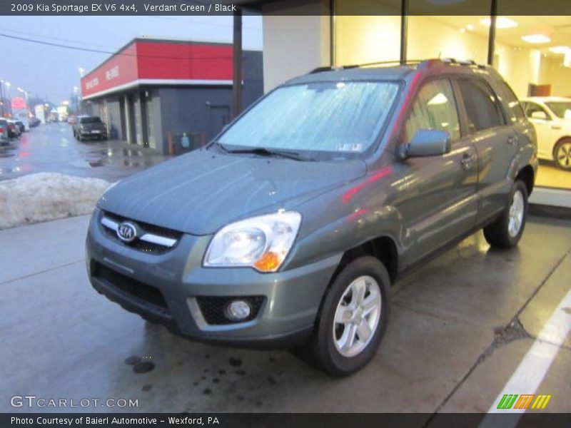 Verdant Green / Black 2009 Kia Sportage EX V6 4x4
