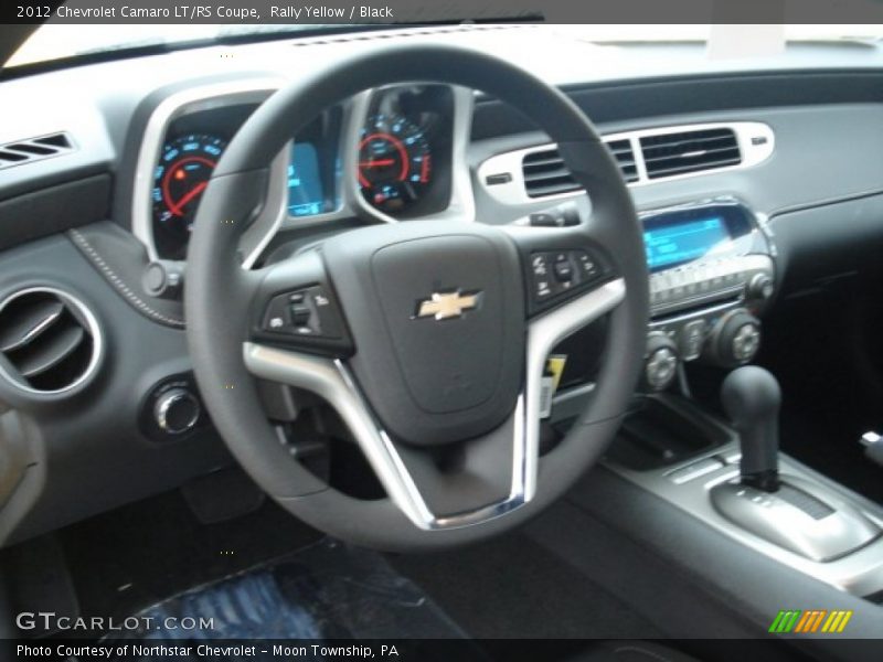 Rally Yellow / Black 2012 Chevrolet Camaro LT/RS Coupe