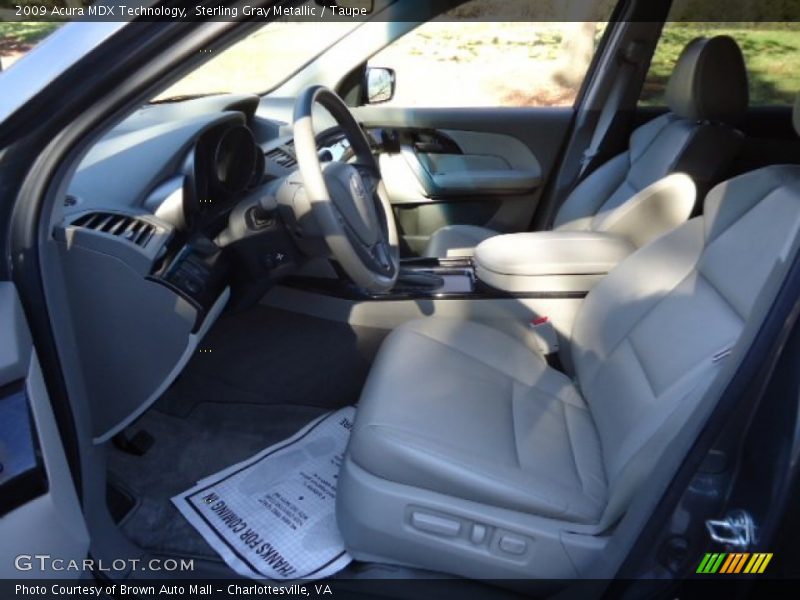 Sterling Gray Metallic / Taupe 2009 Acura MDX Technology