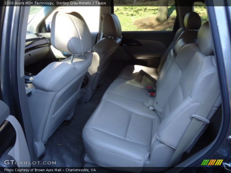 Sterling Gray Metallic / Taupe 2009 Acura MDX Technology