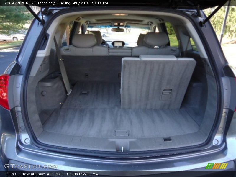 Sterling Gray Metallic / Taupe 2009 Acura MDX Technology