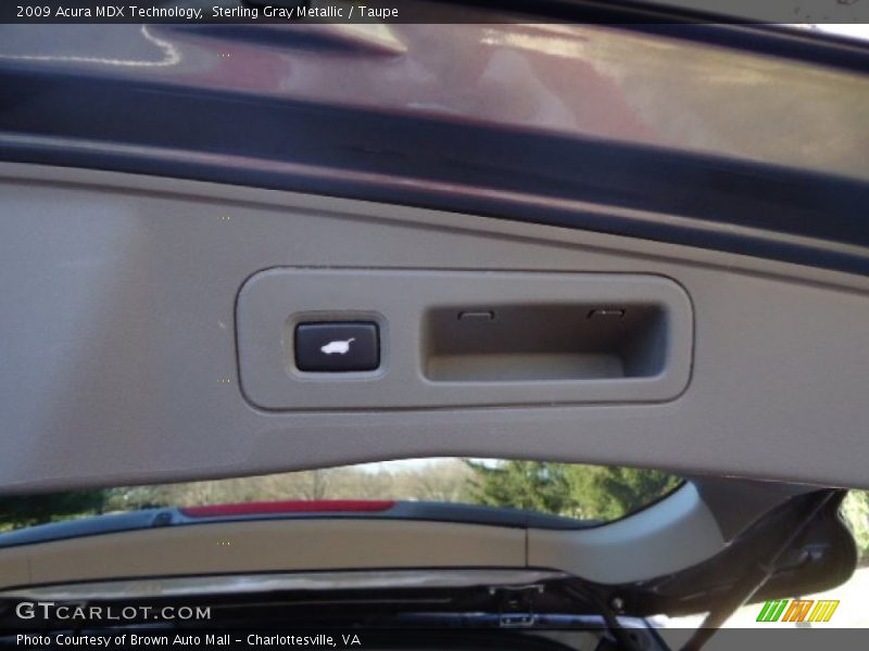 Sterling Gray Metallic / Taupe 2009 Acura MDX Technology
