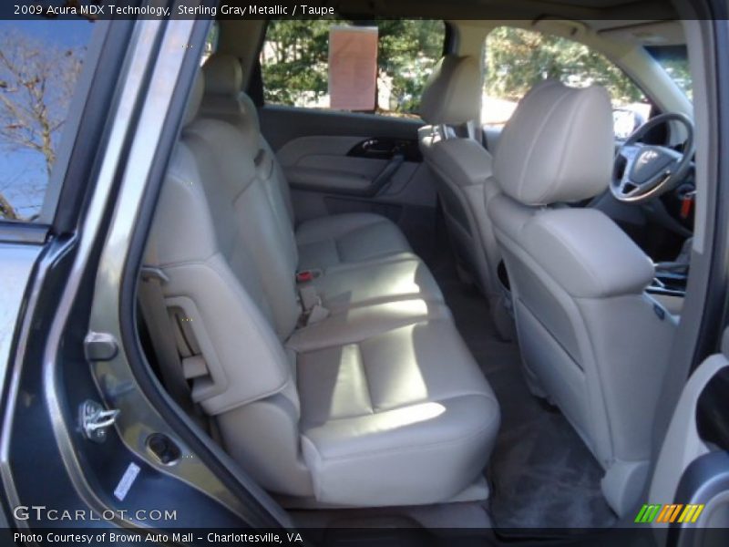 Sterling Gray Metallic / Taupe 2009 Acura MDX Technology