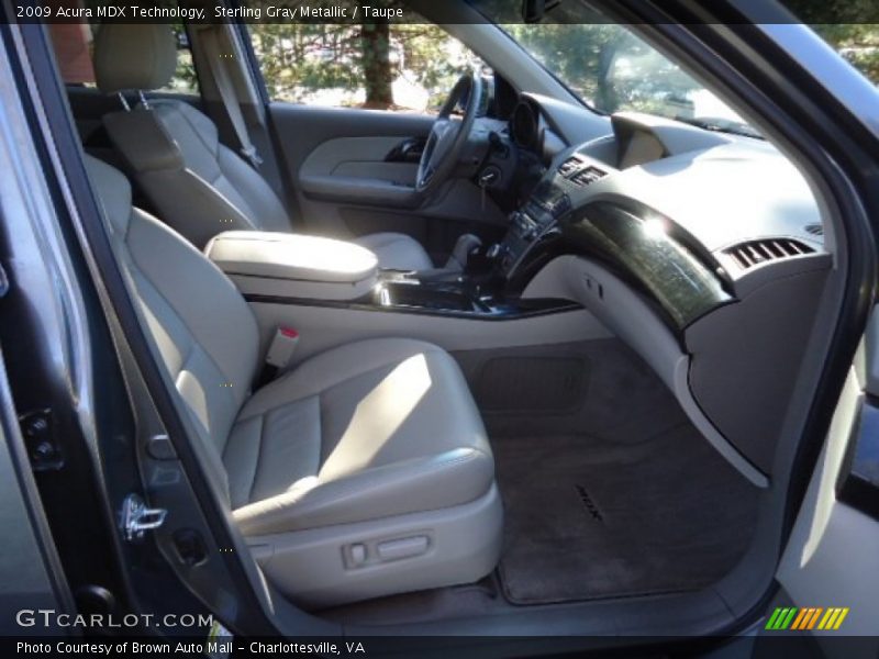 Sterling Gray Metallic / Taupe 2009 Acura MDX Technology