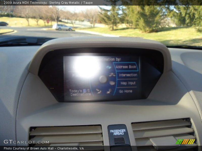 Sterling Gray Metallic / Taupe 2009 Acura MDX Technology