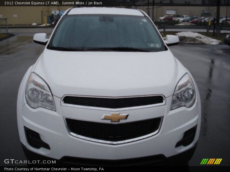 Summit White / Jet Black 2012 Chevrolet Equinox LT AWD