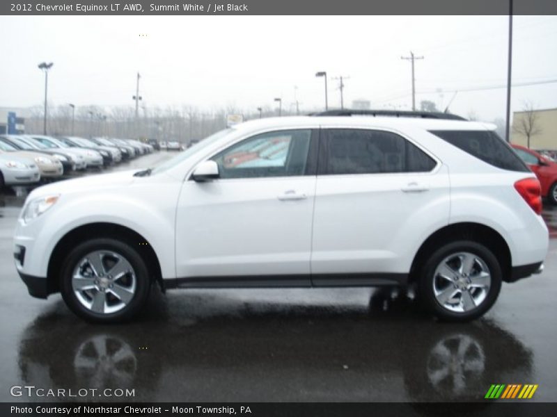 Summit White / Jet Black 2012 Chevrolet Equinox LT AWD