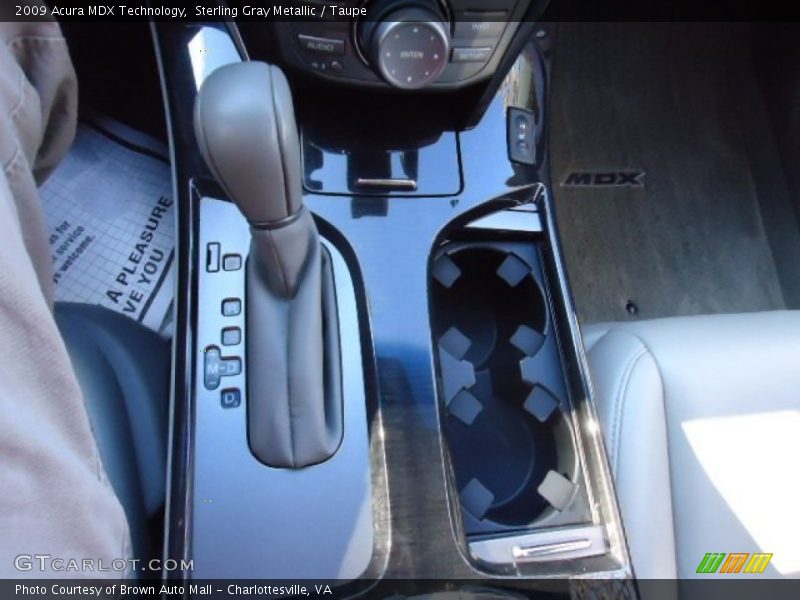 Sterling Gray Metallic / Taupe 2009 Acura MDX Technology