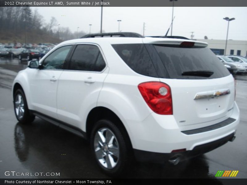 Summit White / Jet Black 2012 Chevrolet Equinox LT AWD