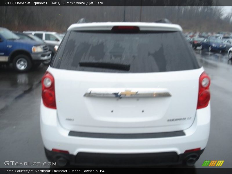 Summit White / Jet Black 2012 Chevrolet Equinox LT AWD