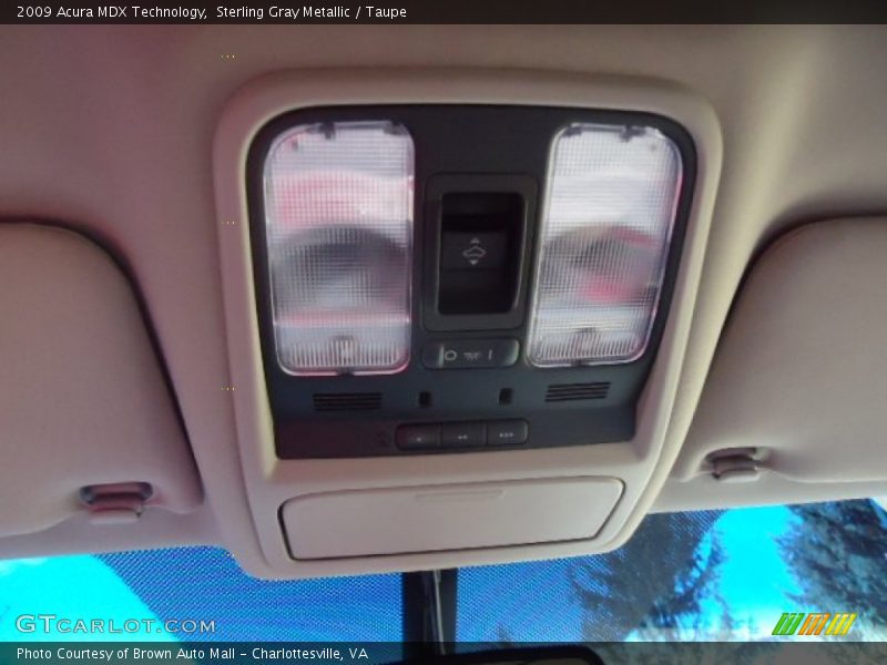 Sterling Gray Metallic / Taupe 2009 Acura MDX Technology