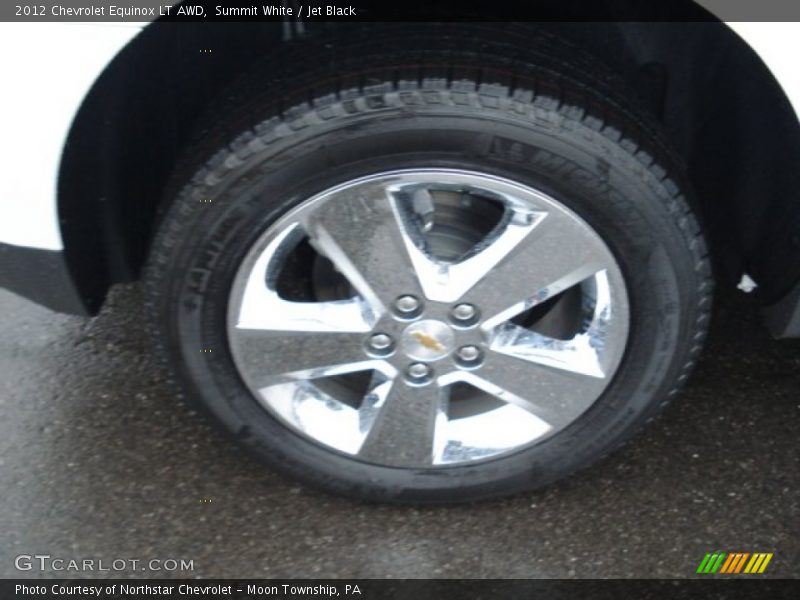 Summit White / Jet Black 2012 Chevrolet Equinox LT AWD