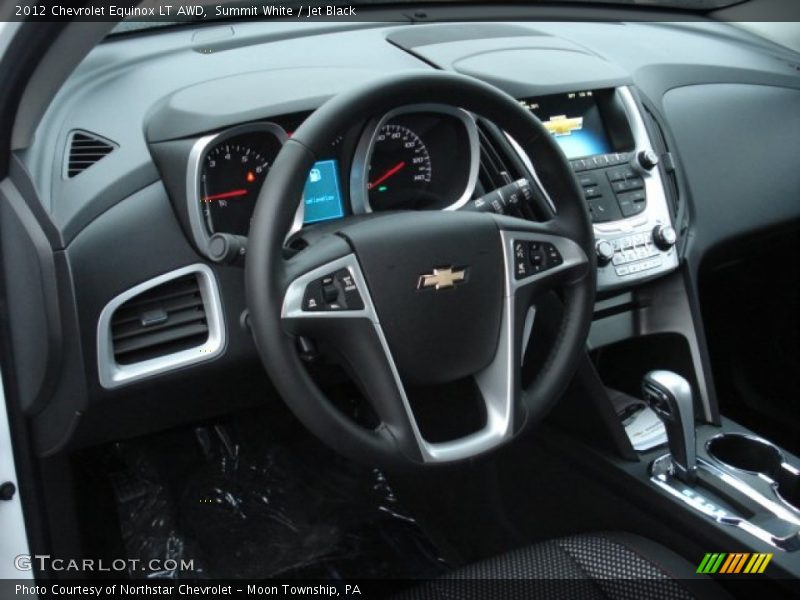 Summit White / Jet Black 2012 Chevrolet Equinox LT AWD