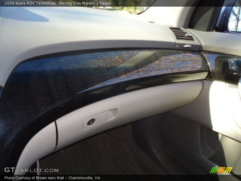 Sterling Gray Metallic / Taupe 2009 Acura MDX Technology