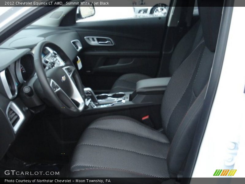 Summit White / Jet Black 2012 Chevrolet Equinox LT AWD