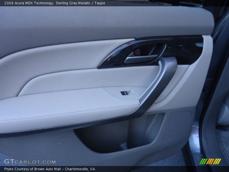 Sterling Gray Metallic / Taupe 2009 Acura MDX Technology