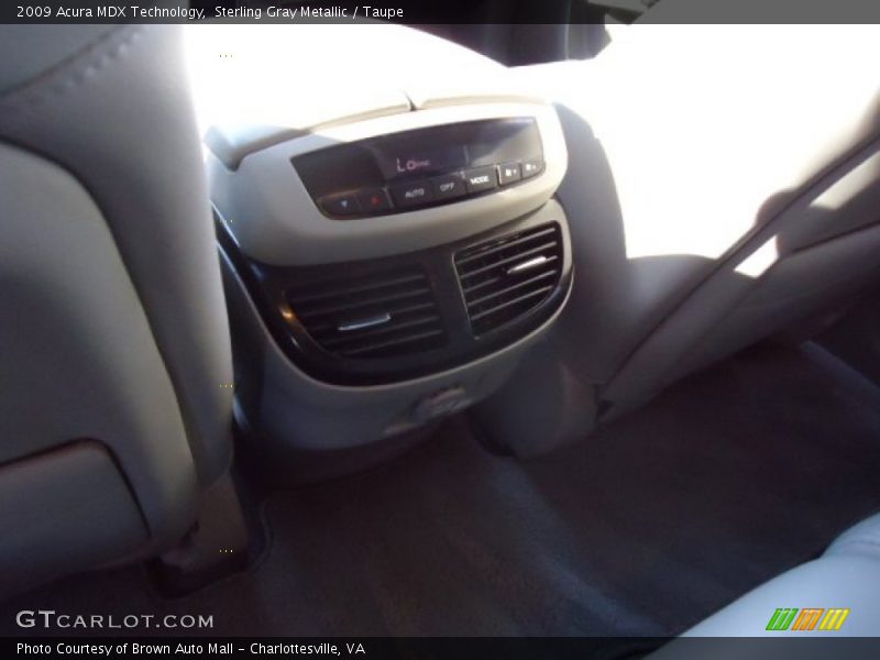 Sterling Gray Metallic / Taupe 2009 Acura MDX Technology