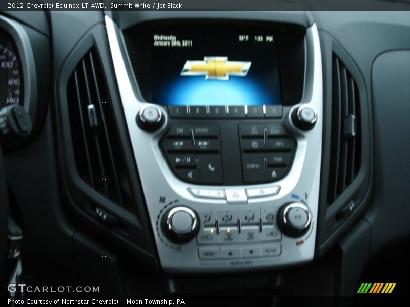 Summit White / Jet Black 2012 Chevrolet Equinox LT AWD