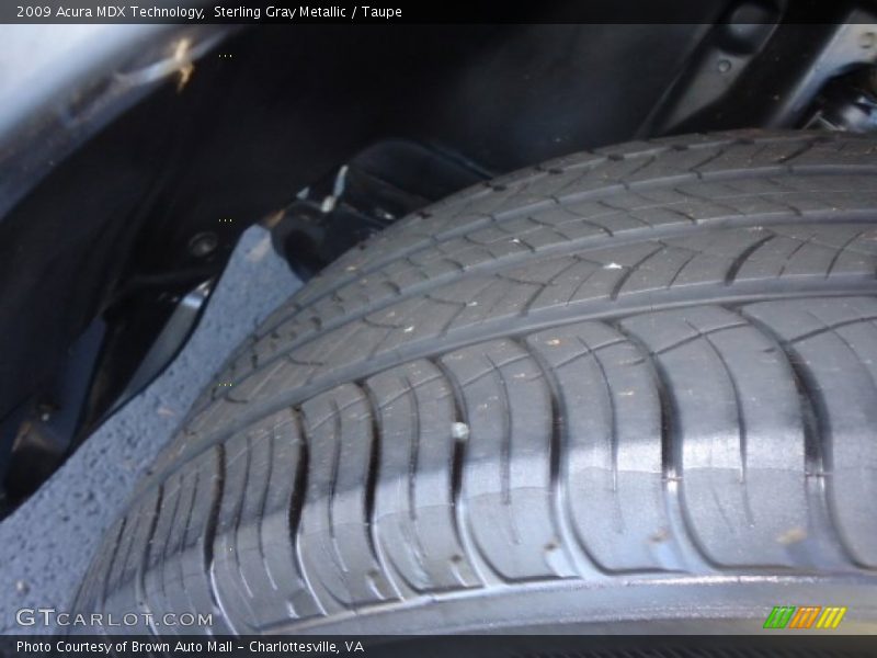 Sterling Gray Metallic / Taupe 2009 Acura MDX Technology