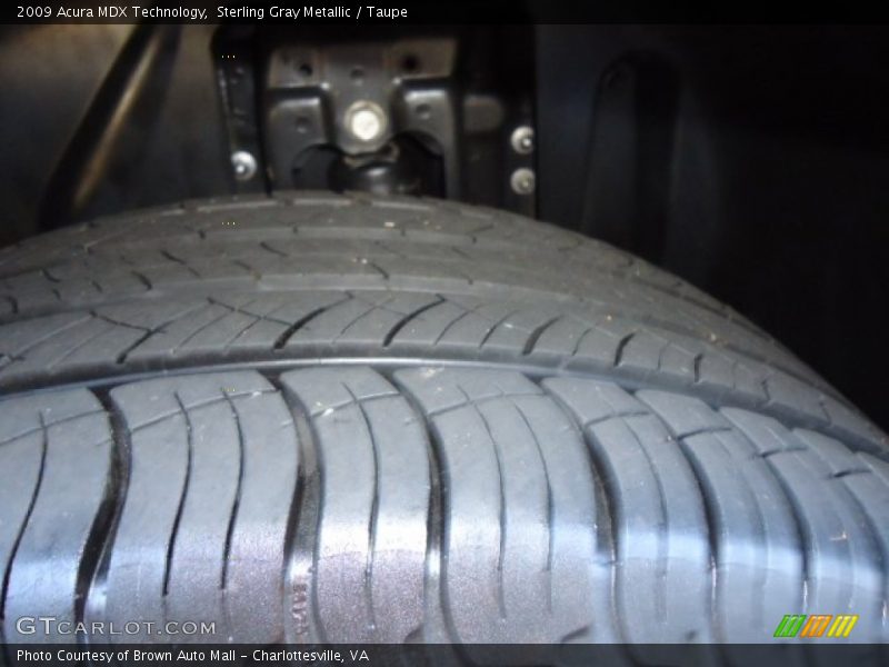Sterling Gray Metallic / Taupe 2009 Acura MDX Technology