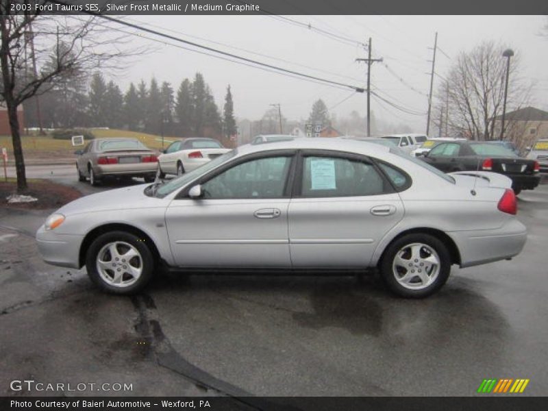 Silver Frost Metallic / Medium Graphite 2003 Ford Taurus SES