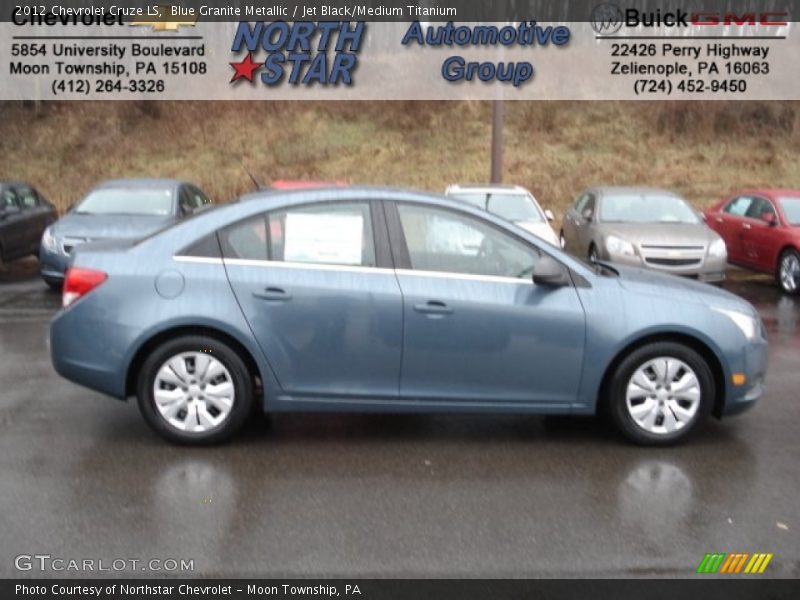 Blue Granite Metallic / Jet Black/Medium Titanium 2012 Chevrolet Cruze LS